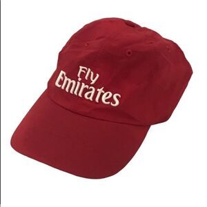 Fly Emirates Red Logo Baseball Hat